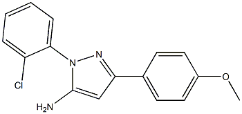 1-(2-CHLOROPHENYL)-3-(4-METHOXYPHENYL)-1H-PYRAZOL-5-AMINE Struktur