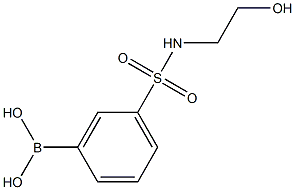 3-N-(2-HYDROXYETHYLSULFAMOYL)PHENYLBORONIC ACID Struktur