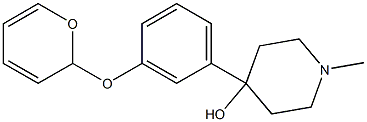 4-HYDROXY-4-[3-(2-TETRAHYDRO-2H-PYRANOXY)PHENYL]-1-METHYLPIPERIDINE Struktur