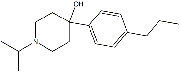 4-HYDROXY-4-(4-N-PROPYLPHENYL)-1-ISOPROPYLPIPERIDINE Struktur