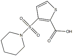 3-(PIPERIDIN-1-YLSULFONYL)THIOPHENE-2-CARBOXYLIC ACID Struktur