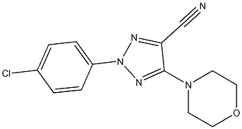 2-(4-CHLOROPHENYL)-5-MORPHOLIN-4-YL-2H-1,2,3-TRIAZOLE-4-CARBONITRILE Struktur