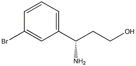 (S)-3-AMINO-3-(3-BROMO-PHENYL)-PROPAN-1-OL Struktur