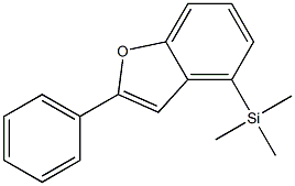 TRIMETHYL-(2-PHENYLBENZOFURAN-4-YL)-SILANE Struktur