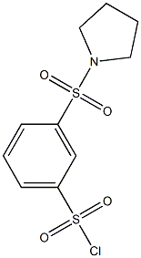 3-(PYRROLIDIN-1-YLSULFONYL)BENZENESULFONYL CHLORIDE Struktur