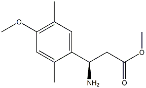 METHYL (3R)-3-AMINO-3-(4-METHOXY-2,5-DIMETHYLPHENYL)PROPANOATE Struktur