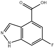 6-FLUORO-4-(1H)INDAZOLE CARBOXYLIC ACID Struktur