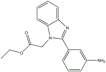 [2-(3-AMINO-PHENYL)-BENZOIMIDAZOL-1-YL]-ACETIC ACID ETHYL ESTER Struktur