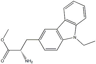 METHYL (2S)-2-AMINO-3-(9-ETHYLCARBAZOL-3-YL)PROPANOATE Struktur