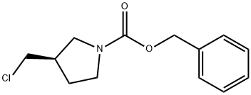 3(R)-CHLOROMETHYL-PYRROLIDINE-1-CARBOXYLIC ACID BENZYL ESTER Struktur