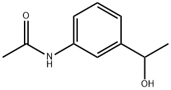 N-[3-(1-HYDROXYETHYL)PHENYL]ACETAMIDE Struktur