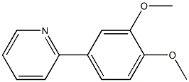 2-(3,4-DIMETHOXYPHENYL)PYRIDINE Struktur