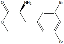 METHYL (2S)-2-AMINO-3-(3,5-DIBROMOPHENYL)PROPANOATE Struktur