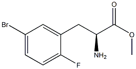 METHYL (2S)-2-AMINO-3-(5-BROMO-2-FLUOROPHENYL)PROPANOATE Struktur