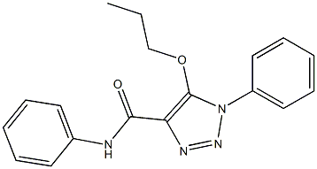 N,1-DIPHENYL-5-PROPOXY-1H-1,2,3-TRIAZOLE-4-CARBOXAMIDE Struktur