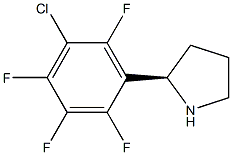 (2R)-2-(5-CHLORO-2,3,4,6-TETRAFLUOROPHENYL)PYRROLIDINE Struktur