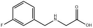 [(3-FLUOROBENZYL)AMINO]ACETIC ACID Struktur