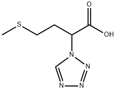 4-METHYLSULFANYL-2-TETRAZOL-1-YL-BUTYRIC ACID Struktur