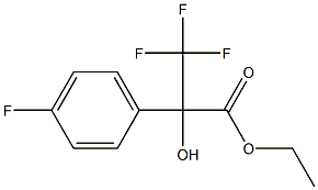 3,3,3-TRIFLUORO-2-(4-FLUOROPHENYL)-2-HYDROXYPROPIONIC ACID ETHYL ESTER Struktur