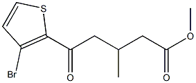 METHYL 5-(3-BROMO-2-THIENYL)-3-METHYL-5-OXOVALERATE Struktur