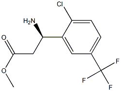 METHYL (3R)-3-AMINO-3-[2-CHLORO-5-(TRIFLUOROMETHYL)PHENYL]PROPANOATE Struktur