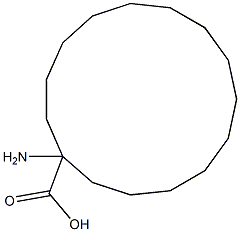 1-AMINOCYCLOPENTADECANECARBOXYLIC ACID Struktur