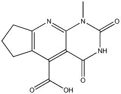 1-METHYL-2,4-DIOXO-2,3,4,6,7,8-HEXAHYDRO-1H-CYCLOPENTA[5,6]PYRIDO[2,3-D]PYRIMIDINE-5-CARBOXYLIC ACID Struktur