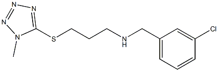 N-(3-CHLOROBENZYL)-3-((1-METHYL-1H-TETRAZOL-5-YL)THIO)PROPAN-1-AMINE Struktur