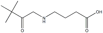 4-[(3,3-DIMETHYL-2-OXOBUTYL)AMINO]BUTANOIC ACID Struktur