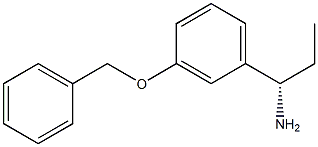 (1S)-1-[3-(PHENYLMETHOXY)PHENYL]PROPYLAMINE Struktur