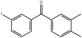 3,4-DIMETHYL-3'-IODOBENZOPHENONE Struktur