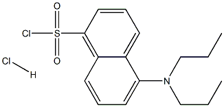 5-DIPROPYLAMINO-NAPHTHALENE-1-SULFONYL CHLORIDE HYDROCHLORIDE Struktur