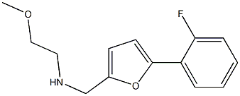 N-((5-(2-FLUOROPHENYL)-2-FURYL)METHYL)-2-METHOXYETHANAMINE Struktur