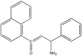 3-AMINO-1-NAPHTHALEN-1-YL-3-PHENYL-PROPENONE Struktur