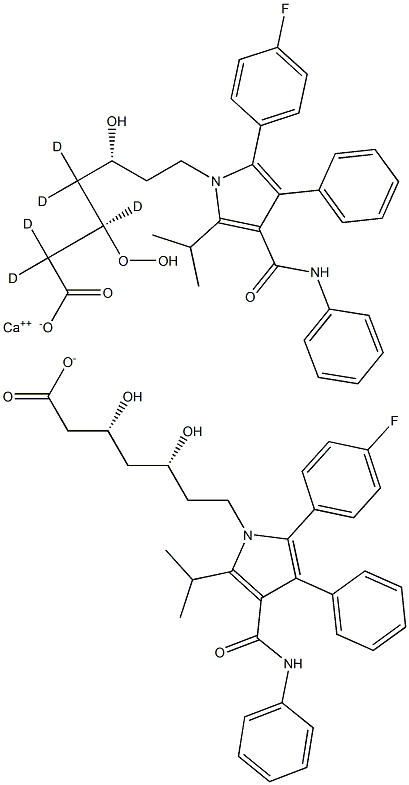 O-HYDROXY ATORVASTATIN-D5 LACTONE Struktur