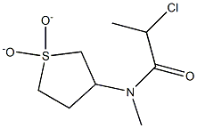 2-CHLORO-N-(1,1-DIOXIDOTETRAHYDROTHIEN-3-YL)-N-METHYLPROPANAMIDE Struktur