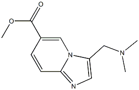 METHYL 3-[(DIMETHYLAMINO)METHYL]IMIDAZO[1,2-A]PYRIDINE-6-CARBOXYLATE Struktur