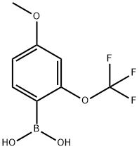 4-METHOXY-2-TRIFLUOROMETHOXYPHENYLBORONIC ACID Struktur