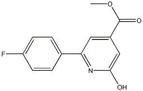 METHYL 2-(4-FLUOROPHENYL)-6-HYDROXYPYRIDINE-4-CARBOXYLATE Struktur