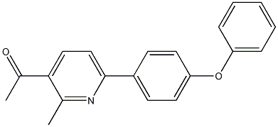 1-(2-METHYL-6-(4-PHENOXYPHENYL)PYRIDIN-3-YL)ETHANONE Struktur