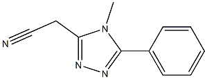 (4-METHYL-5-PHENYL-4H-1,2,4-TRIAZOL-3-YL)ACETONITRILE Struktur