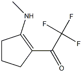 1-(N-METHYLAMINO)-2-(TRIFLUOROACETYL)CYCLOPENTENE Struktur