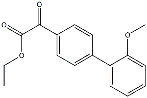 ETHYL 4-(2-METHOXYPHENYL)BENZOYLFORMATE Struktur