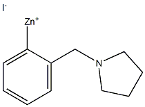 2-[(1-PYRROLIDINO)METHYL]PHENYLZINC IODIDE Struktur