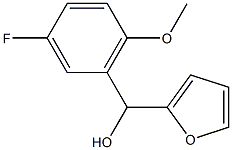 3-FLUORO-6-METHOXYPHENYL-(2-FURYL)METHANOL Struktur