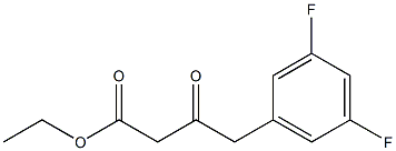 4-(3,5-DIFLUORO-PHENYL)-3-OXO-BUTYRIC ACID ETHYL ESTER Struktur