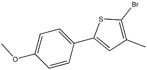 2-BROMO-5-(4-METHOXYPHENYL)-3-METHYLTHIOPHENE Struktur