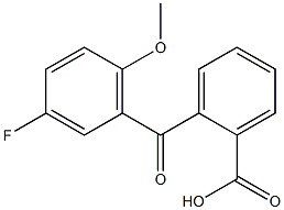 2-(3-FLUORO-6-METHOXYBENZOYL)BENZOIC ACID Struktur