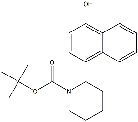 1-BOC-2-(4-HYDROXY-NAPHTHALEN-1-YL)-PIPERIDINE Struktur