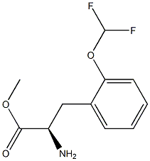 METHYL (2R)-2-AMINO-3-[2-(DIFLUOROMETHOXY)PHENYL]PROPANOATE Struktur